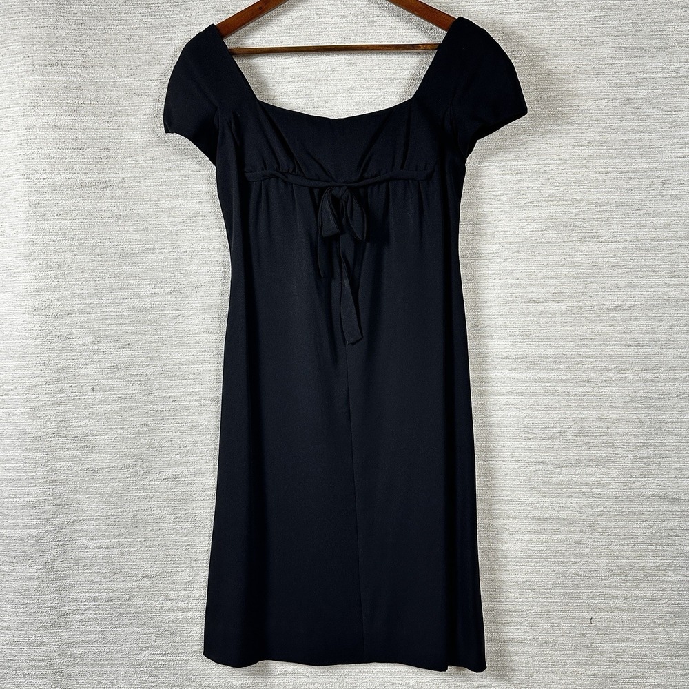 Empire Waist Handmade S/M Little Black Dress Y2K Dark Cottagecore Minimalist